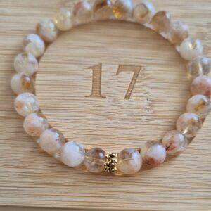 Hematoidinio kvarco apyrankė